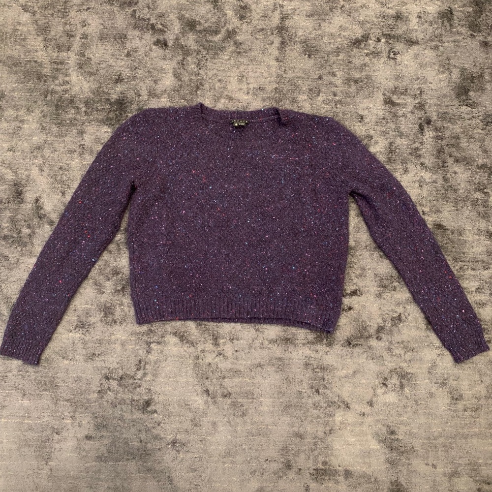 Theory multi color cropped sweater